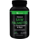 ML Naturals Saw Palmetto 1000 מ"ג 120 קפסולות טבעוניות.3 ב- 1. Premium Quality with Octacosanol & Maca. Prostate, Urinary Health, Circulatory Health, Natural Energyzer, NSF-Certified & cGMP-Compliant