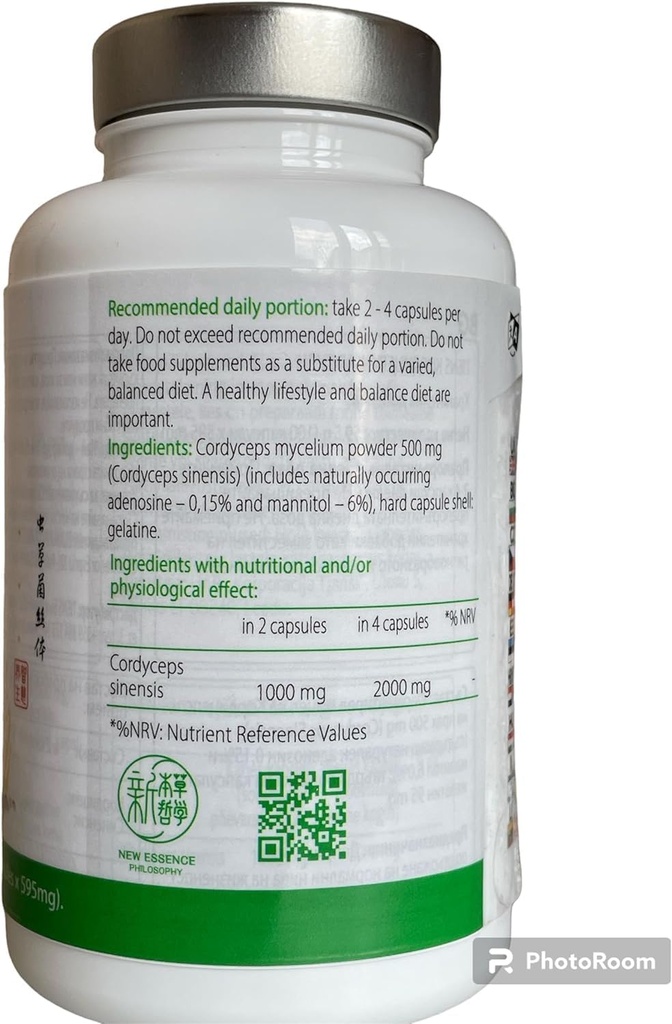 Tiens Cordyceps 100 קפסולות - Premium Cordyceps תוסף, Enhances Diet with Mycelium Cordyceps - Ophiocdyceps Sinensis (Caterpillar)