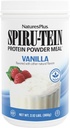 NaturesPlus SPIRU-TEIN, Vanilla - 2.12 lbs, Pack של 3 - אבקת חלבון Spirulina - ויטמינים ומינרלים לאנרגיה - Vegetarian, Gluten Free - 96 המשרתים המלאים