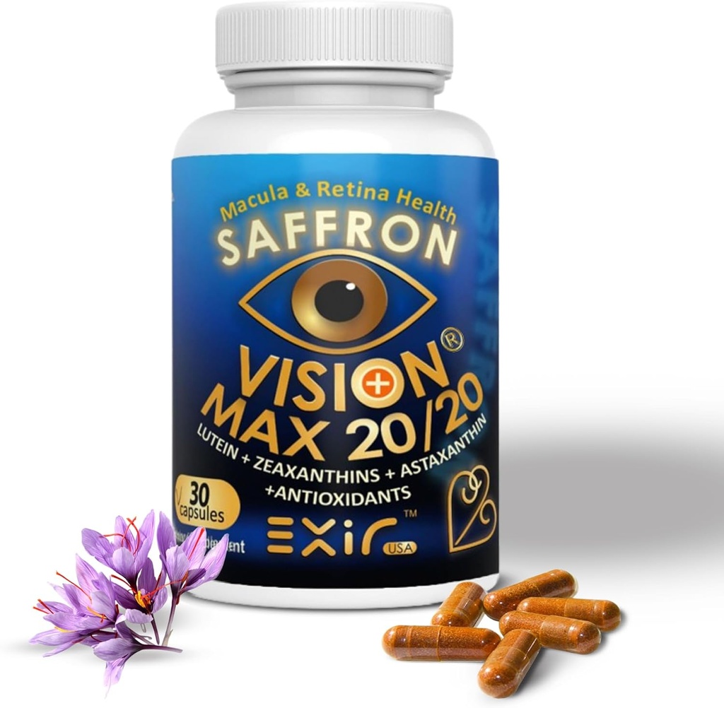 ExIR Visual Performance Support Eye Supplements for Macular, Night Vision, Eye Strain, 30 קפסולות