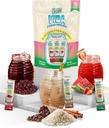הידרציה + אנרגיה אלקטרוליט לשתות Mix - Variety Pack עם Hibiscus, קפה Horchata & Strawberry Watermelon, סוכר חינם עם Caffeine, L-theanine, קוקוס מים ומינרלים