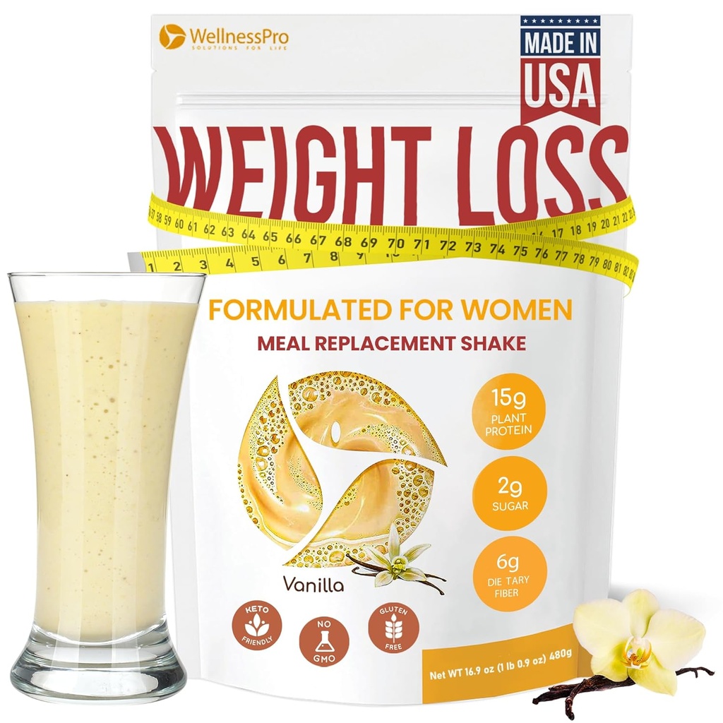 HarMONIFY Meal Shake לנשים עם Vanilla Flavor, Keto Frıendly, כשר Certfied חלבון אבקת, Pre & Probiotics for Easy Digestion, No Sucralose Included, 16,9 Oz Oz