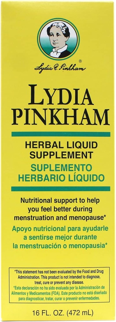 Lydia Pinkham Herbal נוזל, 16oz Per Bottle