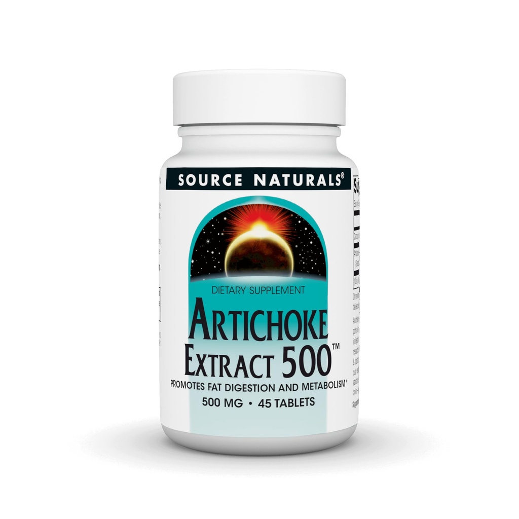 מקור: Natural Artichoke Extract 500 Tablet, 45 Count
