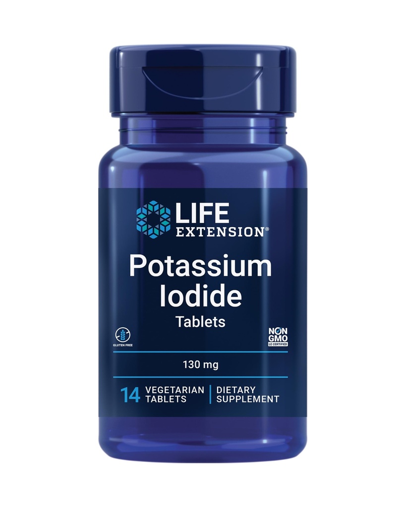 Life Extension Potassium Iodide 130 מ"ג טבליות