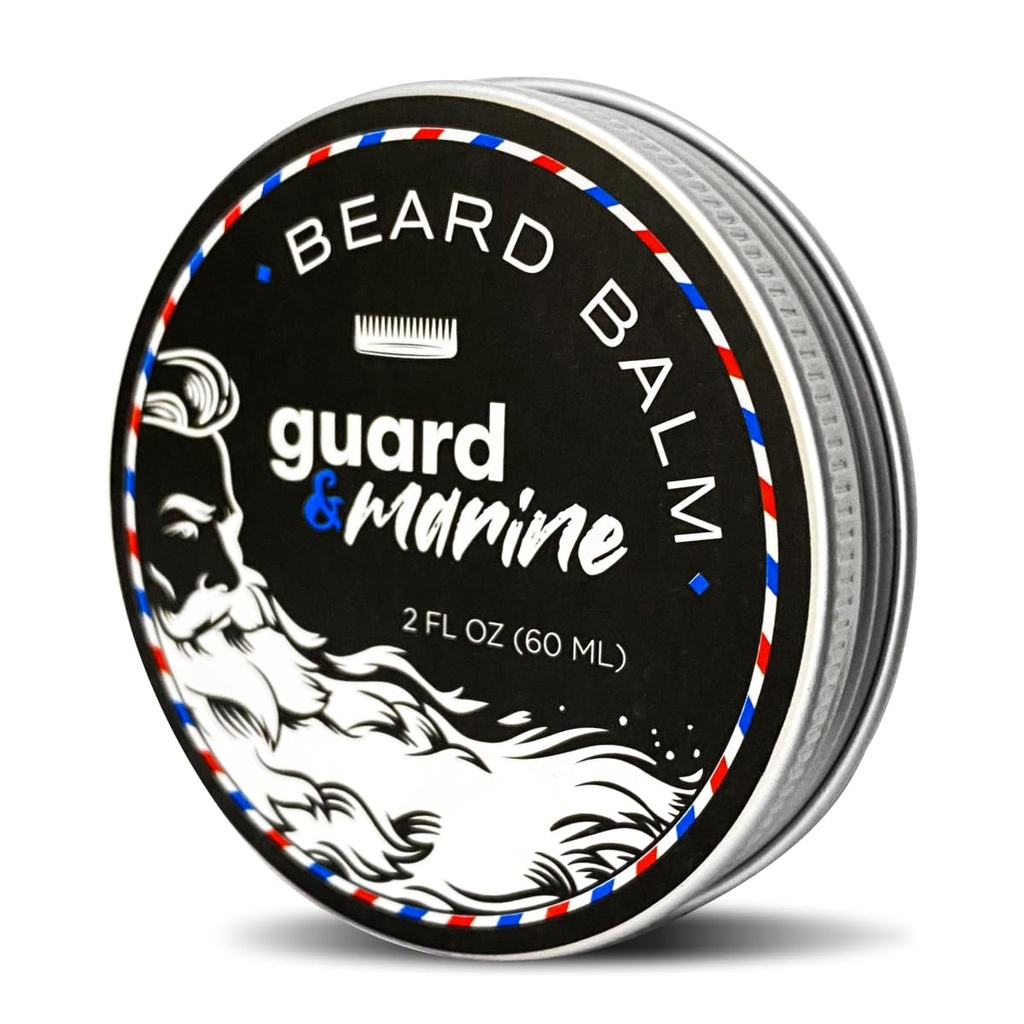 גדי & Marine Beard Growth Balm - 2 oz. פורמולה טבעית יעילה עם ביוטין עבור Beard & Mustache Care, הידרציה ו Styling, Leave-in Beard Conditioner & Unscented Moisturizer עבור גברים