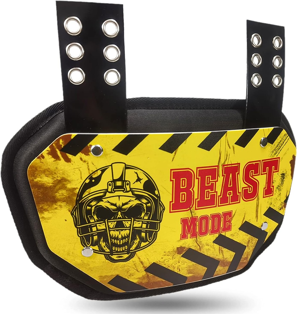 ספורט בחזרה פלט כדורגל Back פלט כדורגל Backplates for Shoulder Pads כדורגל, Rear Protector נמוך יותר Back Pads עבור שחקני כדורגל, גב תחתון יהיה בטוח ומסוגנן עם זה sturdy backplate.