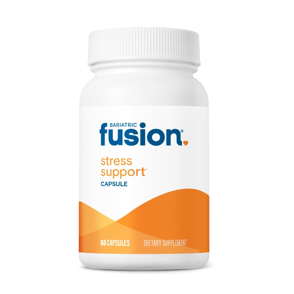 תמיכה ב-Bariatric Fusion Stress* | תוספת טבעונית עם מגנזיום ו- Ashwagandha | ויטמין יומי לנשים וגברים | Gluten, Milk and Soy Free | Non-GMO | 60 קפסולות