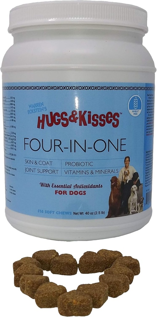 HUGS & KISSES וורן Eckstein's Four-in-One dog Supplement