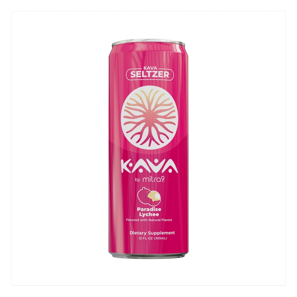 MITRA9 Beverages הבוטני - קוקוס Lychee Sparkling Kava לשתות עם Kava Root Extractr - Mood Enhancer - Plant Based - מקדם Calm & Clarity (12 Fl. Oz) (4)