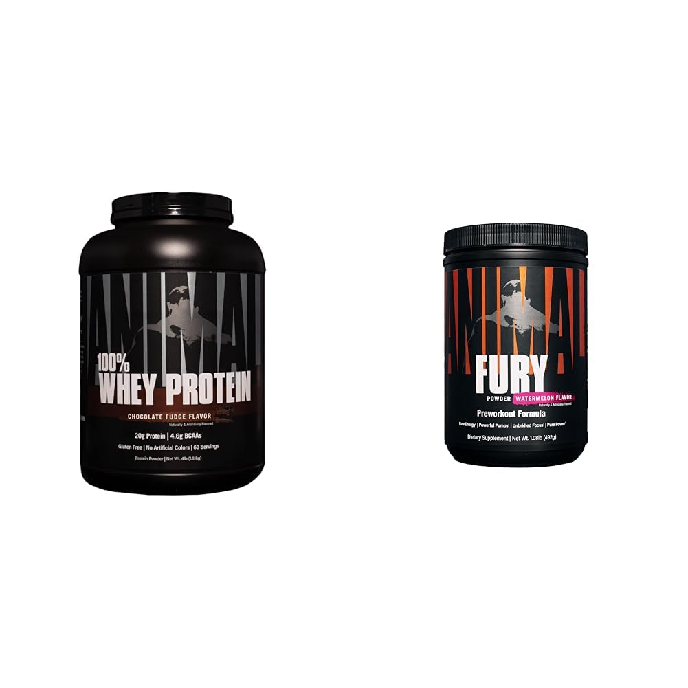 אבקת חלבון Whey 100% Whey - Whey ללחמת Pre-או Post-Workout, Recovery & Fury Pre Workout אבקת תוספת עבור אנרגיה להתמקד 5g BCAA 350 מ"ג Caffeine Nitric Oxide