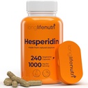 Hesperidin 1000 מ"ג, 240 קפסולות (4 חודשים אספקה), תמיכה בריאות קרדיווסקולרית, לחץ דם ו Circulation, תמיכה במזל, הטבות אנטי-חמצן וסיולריות, המיוצרות בארה"ב