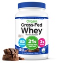 אבקת חלבון Orgain Whey, Creamy Chocolate Fudge - 21g Grass פד חלבון חלב, 5g BCAAs, 4g Prebiotic סיבים, No Sugar הוסיף, noוסיף הורמונים, Gluten Free, כשר, עבור Shakes & Smoothies - 1.82lbs - 1.82lb