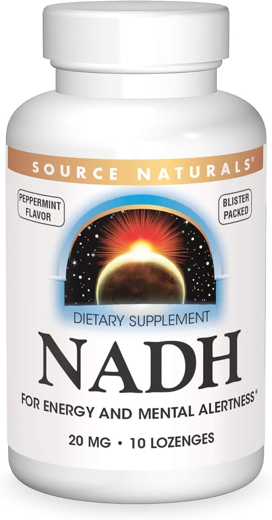 מקור: Naturals NADH 20mg, Boost Energy and Mental Alertness