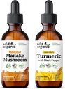 Maitake Mushroom Tincture 2 fl oz & Turmeric Tincture 2