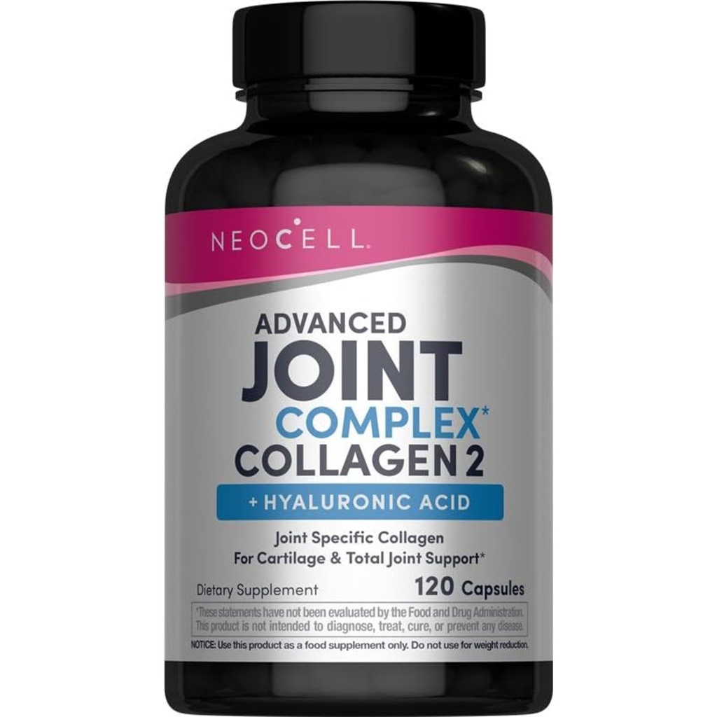 NeoCell Joint Complex Supplement | 120 קפסולות | Plus Hyaluronic Acid | Collagen Type II