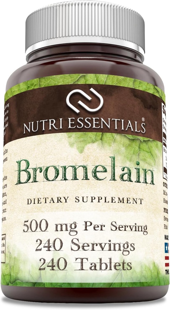 Bromelain 500 מ"ג 240 טבליות תוסף | Non-GMO | Gluten Free | Made in USA