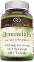 Bromelain 500 מ"ג 240 טבליות תוסף | Non-GMO | Gluten Free | Made in USA