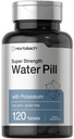 Horbäach Water Pills | Super Power with Potassium | 120 טבליות | Vegetarian, non-GMO & Gluten Free Supplement