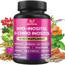 BMVINVOL Inositol תוסף - Myo-Inositol ו- D-Chiro Inositol אידיאלי 40:1 Ratio - Plus Berberine, Cinnamon, Ashwagandha + 5 יותר - 90 קפסולות