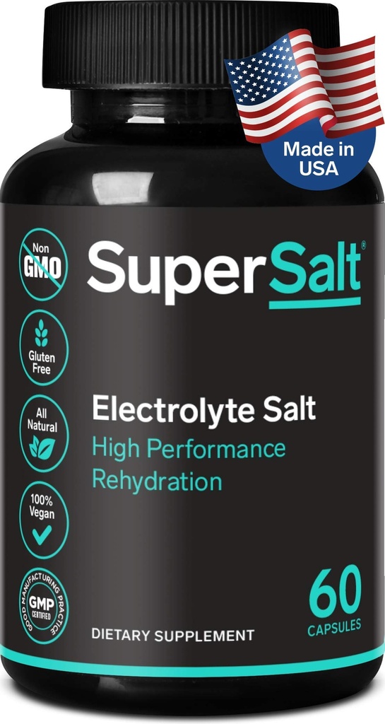 Keto Electrolyte תוסף, טבליות החלפת מלח עבור התאוששות אוראלית מהירה & Post עבודהout Recovery, Magnesium, Zinc, Sodium, Copper | 60 קפסולות | Stop Cramps ושיקום אנרגיה