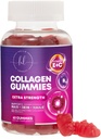 coagen Peptides חניכיים עם 2,500 mcg biotin - כמות חלבון hydrolyzed חלבון סוג I & III Multi Collagen תוספת עם ויטמין C & Zinc - תמיכה לשיער, עור, ריחות, Tasty Pomegranate פלמור - 60 מסטיקנים