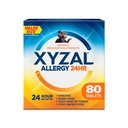 Xyzal 24 Hour Allergy Relief Medicine, Original Prescription Power Antihistamine, Levocetirizine Dihydrochloride טבליות, 5 מ"ג, 80 Count
