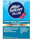 Alka-Seltzer פלוס כוח מקסימלי Cough, Mucus & Communityestion Powermax Gels, מהיר ויעיל צ'רסט הקהילה הקלה, Cough Suppressant, עבור מבוגרים וילדים 12 שנים ו -24 זקנים