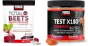 Power Factor Total Beets Blood Pressure Support 60 Chews + Test X180 Gummies טסטוסטרון Booster עבור גברים 60 חניכיים