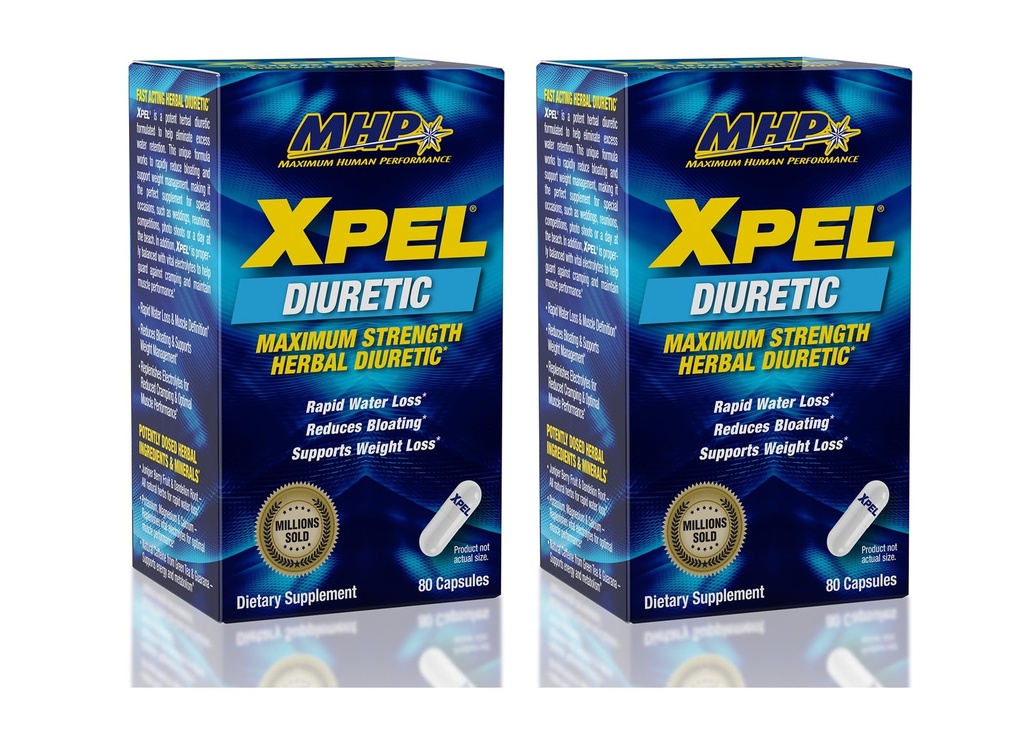 MHP Xpel מקסימלי כוח דיאורטי קפסולות, 80 Count (Pack of 2) (Packing May Vary)