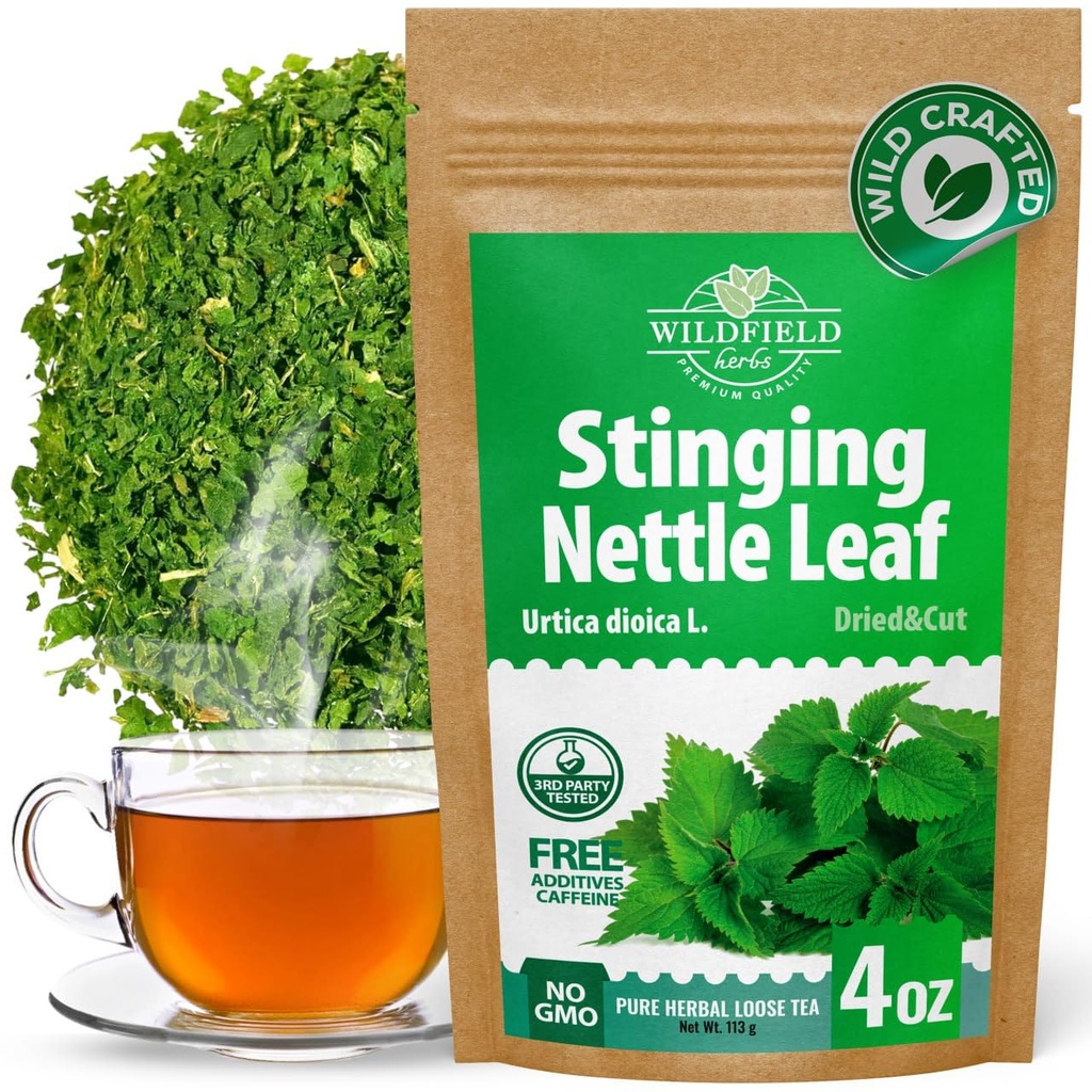 4 oz. Dried Nettle Leaf Tea Ortiga Planta Nettle Herb Bulk Sting Nettle Leafb Tea (Urtica dioica) - 113g Sting Nettle Leaves Herbal Tea ortiga verde teteling tettle Herb Tea