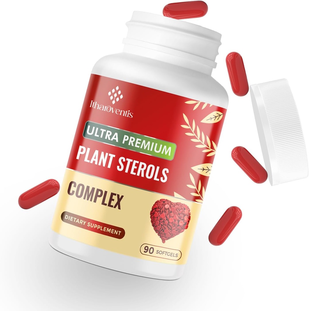 תוספי תזונה עם Plant Sterols, Red Yeast Rice, Citrus Bergamot, Garlice