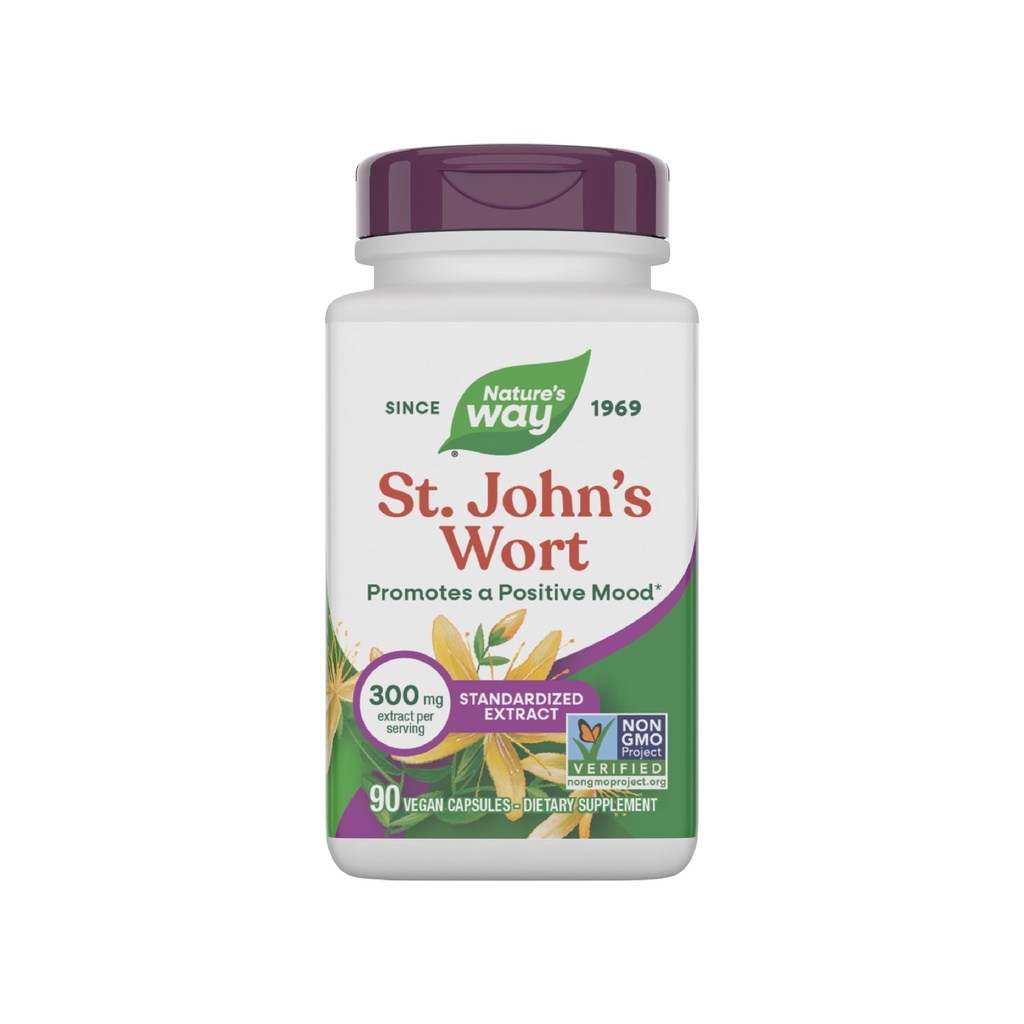הדרך של Nature's Way St. John's Wort Premium היא קידום חיובי Outlook * Non-GMO 90 קפסולות