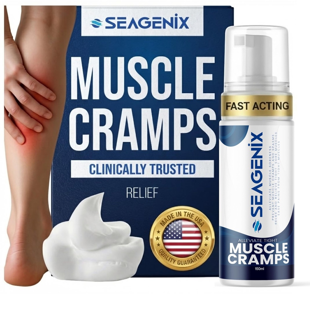 עזרה עבור שריר Cramps Foam - Fast-Acting for Spasms and Leg Soreness - Magnesium Sulfate - להפסיק למנוע Cramps - All Natural Rehab Recovery - Legs, Calves, צוואר, גב, כאב משותף להקלת כאב
