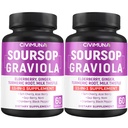 Soursop Graviola כמוסות עם Elderberry, Turmeric Curcumin ועוד - 120 קפסולות עבור 4 חודשים אספקה (pack של 2)