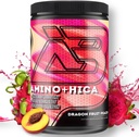 Amino + HICA EAA תוסף | Enhanced Recovery, Better Endurance, הגדלת כוח, אנרגיה, הידרציה | Bcaa, Electrolytes, Leucine, אבקה, 30 משרתים (Dragon Fruit Peach)