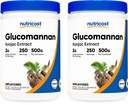 אבקת Glucomannan אבקת 500G (2 בקבוקים)