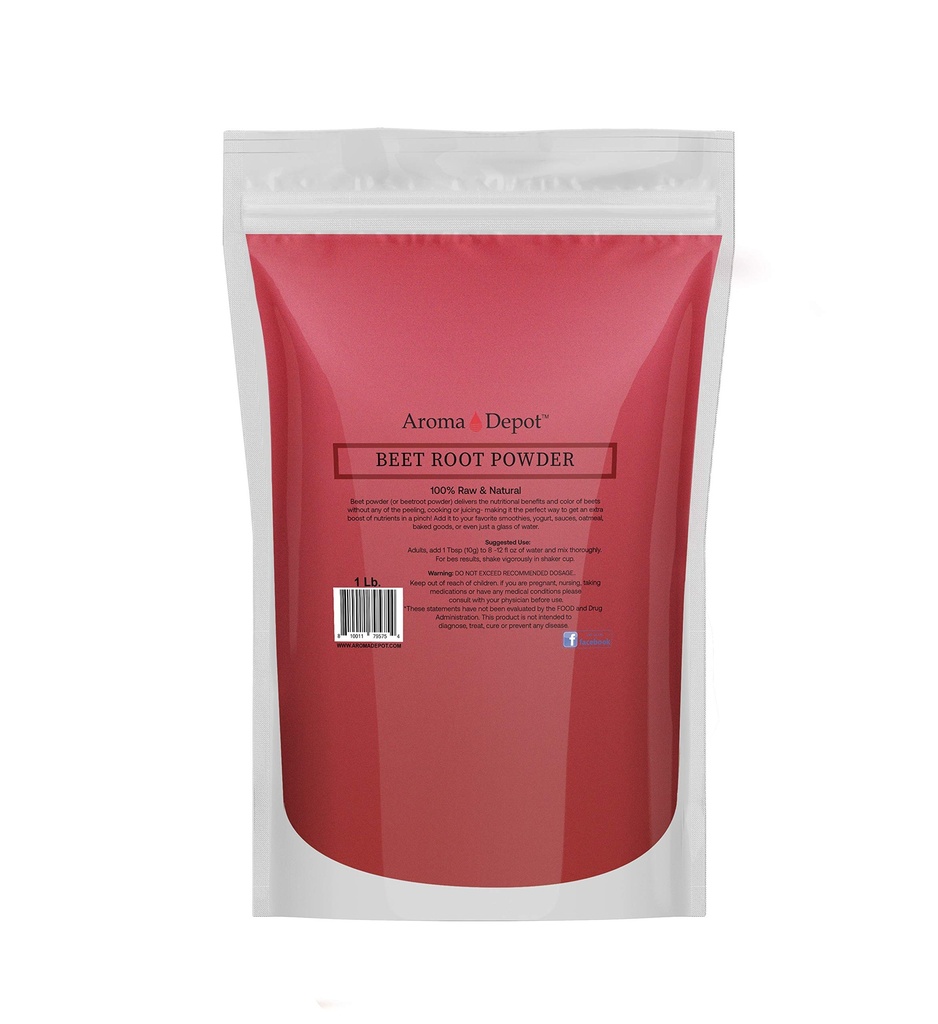 אבקת שורש באט 1 lb. על ידי Aroma Depot Raw & Non-GMO I Vegan & Gluten Free I Nitric Oxide Booster I Boost Sta ולהגדיל את האנרגיה Imm System Booster I 100% טבעי