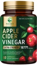 Apple Cider Vinegar כמוסות ACV תוסף 1877 מ"ג, ויטמין D3, Zinc & Best ACV גלולות תוספת גלולות תמיכה Gut בריאות עבור Better Digest, תמיכה במערכת החיסון, Non-GMO & Gluten חינם, 60 קפסולות