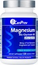 CanPrev Magnesium Biglycinate Chelated 80 מ"ג Ultra Gentle 120 V-Caps 120 יום אספקה - תמיכה בתפקוד שרירים, כוח עצם ורגיעה, Pure Magnesium Bisglycinate פורמולה, לקדם נוחות ומאזן