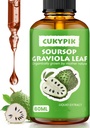 תוספי מינרלים Soursop Graviola לחלץ נוזל טיפות פלוס טהור תמיכה תאים, Zzz & Antioxidant - Soursop bitters נוזל, 2-4 חודשים אספקה, 2 Fl Oz
