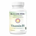 ד"ר קלארק ויטמין B1 Thiamine 400 מ"ג תוסף -Thiamine B1 עבור מערכת עצבית בריאה ואנרגיה metabolism, Gluten-Free, Milk Free - 100 Gelatin כמוסות