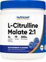 מזונות L-Citrulline Malate 2:1 (300 גרמים) (כחול פטל)