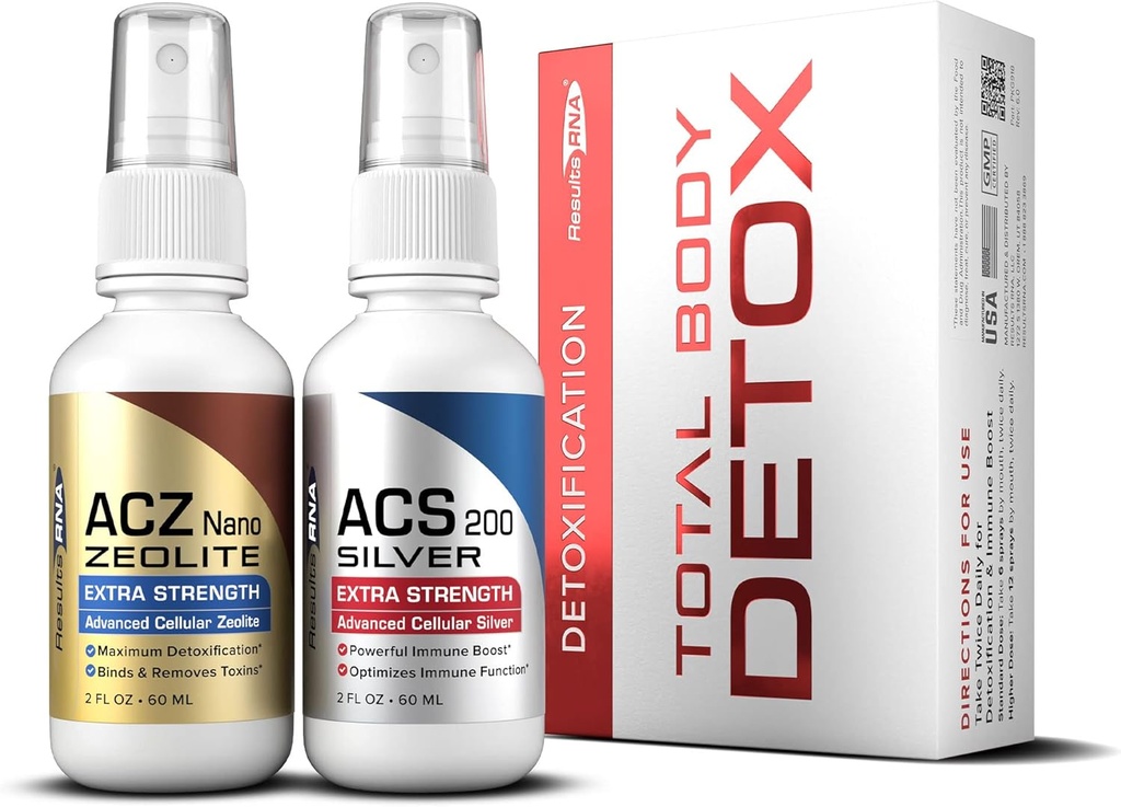 ACS 200 תוספת כוח Colloidal Silver ACZ Nano Advanced Zeolite תוספת כוח; גדול עבור Total Body Detoxification ו- Immune System Health