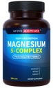 5-in-1 Magnesium Complex - High Absorption - Chelated Magnesium Glycinate, Malate, Citrate, Tairate, & Aspartate for Nerves, השרירים, העצמות | 120 קפסולות | מגנזיום