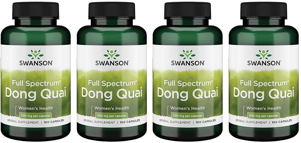 סוונסון Dong Quai 530 מיליגרם 100 קפסולות 4 Pack