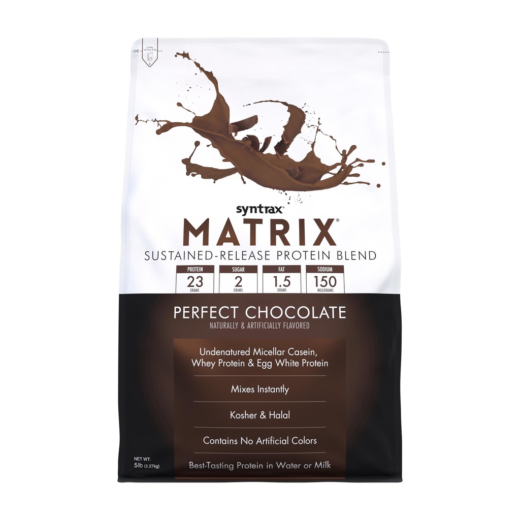 Syntrax Nutrition Matrix - Sustained-Release, שוקולד מושלם 5 lbs.
