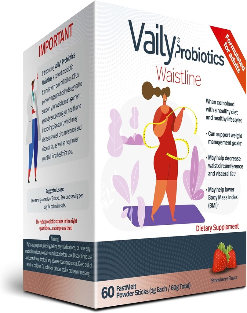 אבקת ניהול משקל Probiotic Sticks - 60 Orly Dissolvable Slimming Sticks - Got Health Supplements for Management Waist Circumference - תוסף Metabolism עבור תזונה בריאה וסגנון חיים
