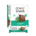 Power Crunch חלבונים Wafer Bars, חטיפים חלבונים גבוהים עם טעם טעים, שוקולד Mint, 1.4 אוונס (12 Count)