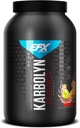 EFX Sports Karbolin Energy | Performance Carbohydrate אבקת + Caffeine | Carb Load & Energyze | 250 מ"ג קפאין | סוכר חינם | 36 משרתות (Fruit Punch)